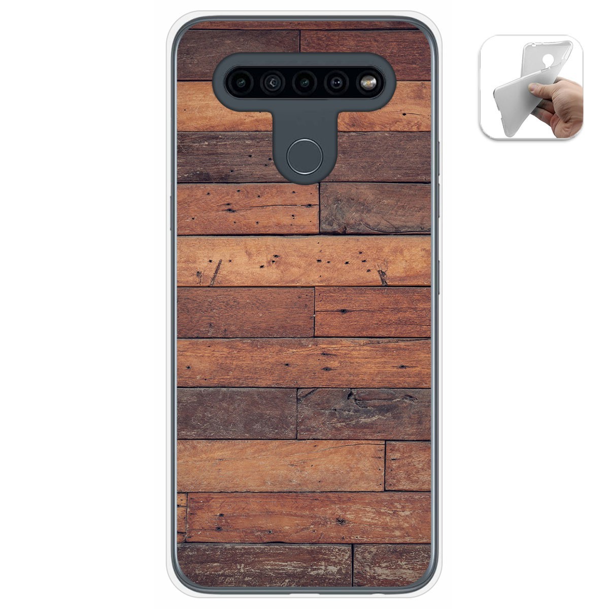 Funda Gel Tpu para Lg K41s / Lg K51s diseño Madera 03 Dibujos