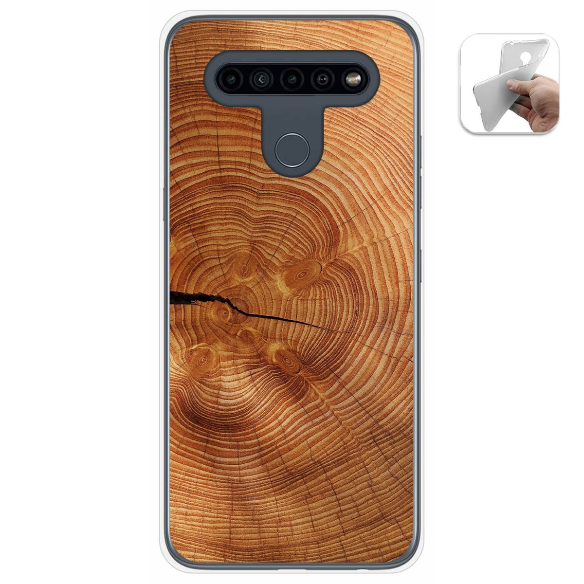 Funda Gel Tpu para Lg K41s / Lg K51s diseño Madera 04 Dibujos