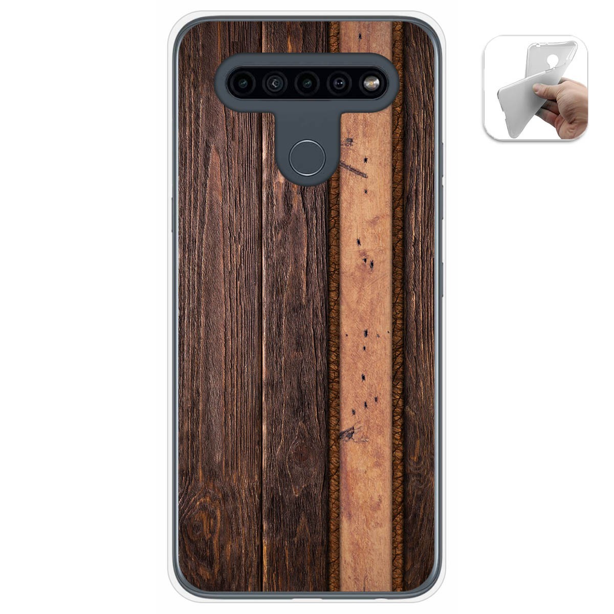 Funda Gel Tpu para Lg K41s / Lg K51s diseño Madera 05 Dibujos