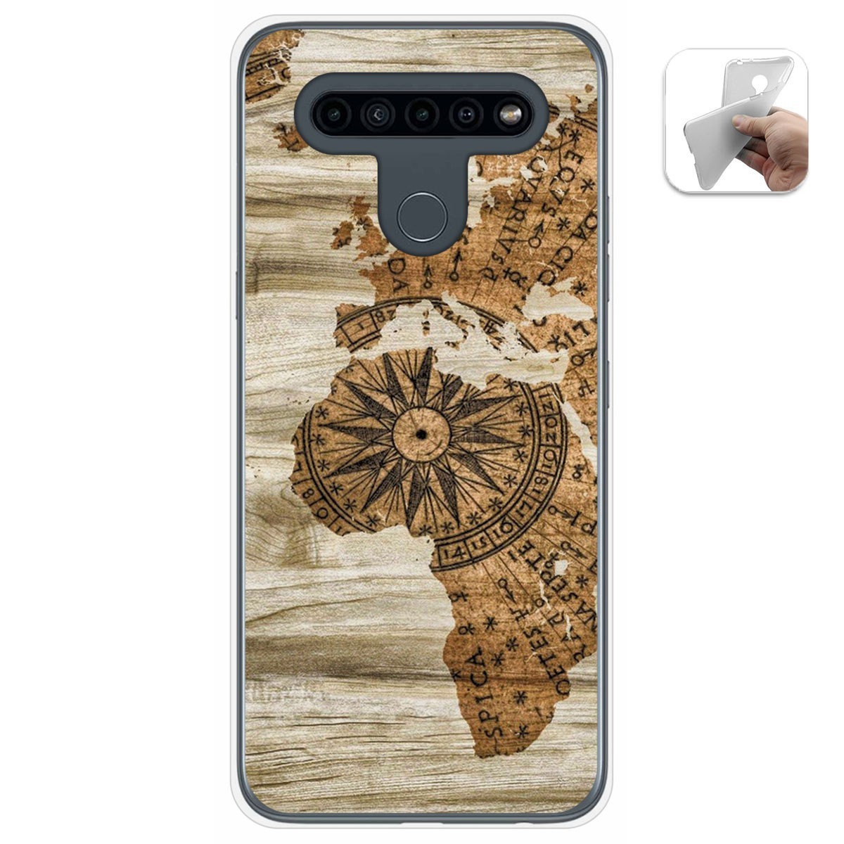Funda Gel Tpu para Lg K41s / Lg K51s diseño Madera 07 Dibujos