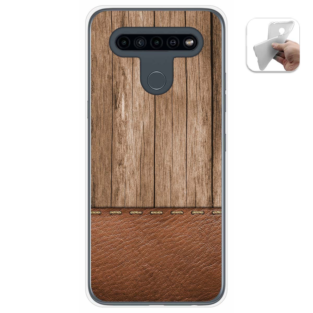 Funda Gel Tpu para Lg K41s / Lg K51s diseño Madera 09 Dibujos