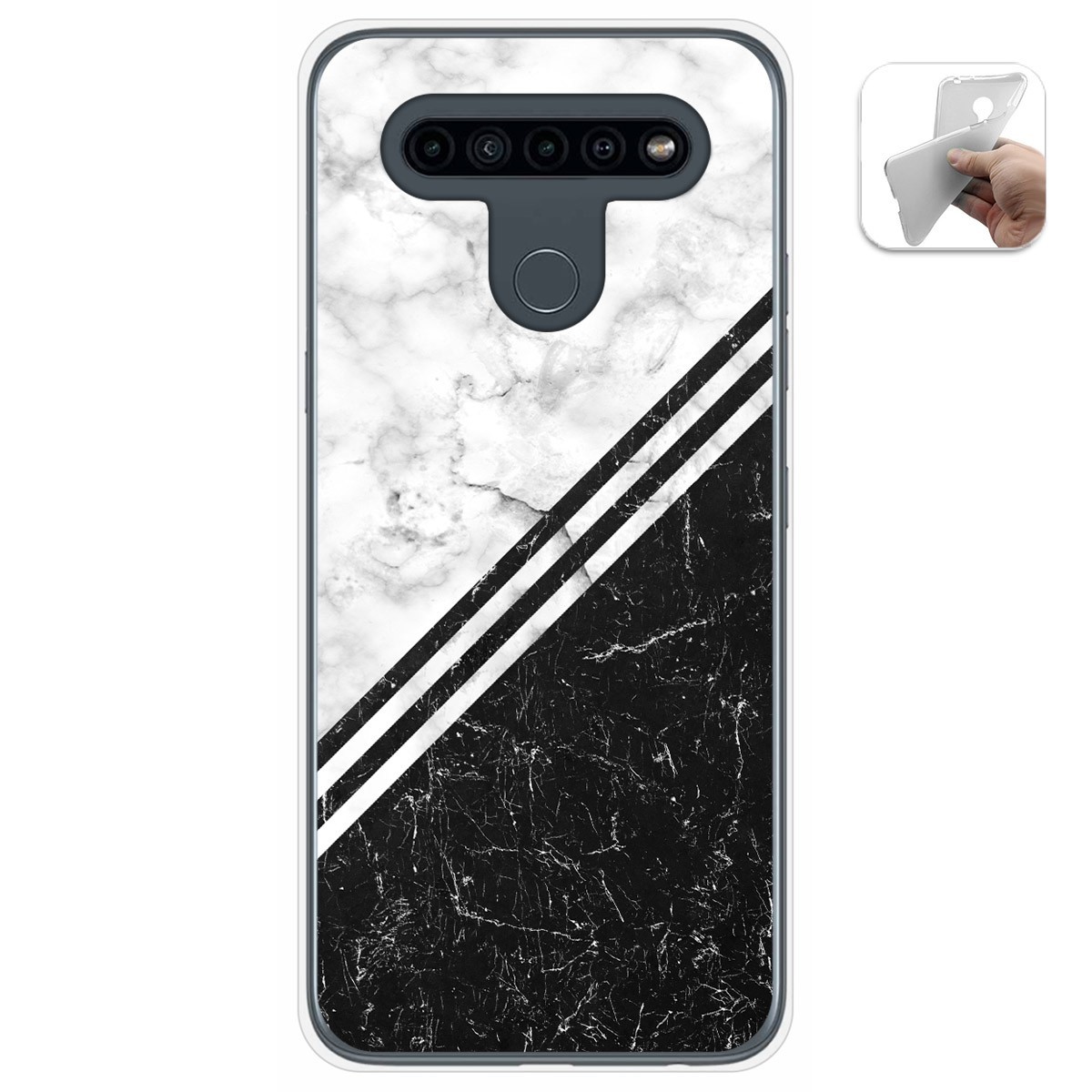 Funda Gel Tpu para Lg K41s / Lg K51s diseño Mármol 01 Dibujos