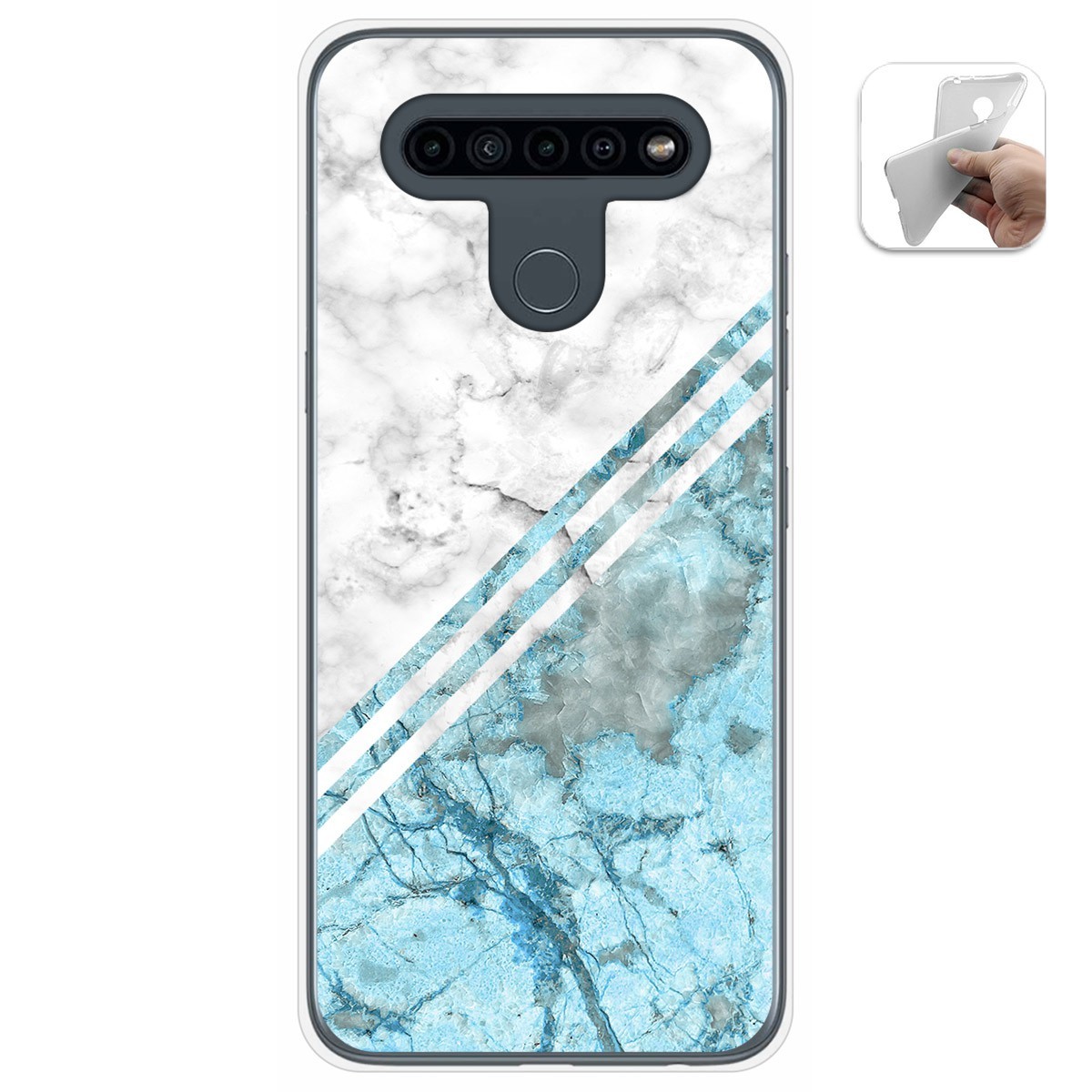 Funda Gel Tpu para Lg K41s / Lg K51s diseño Mármol 02 Dibujos