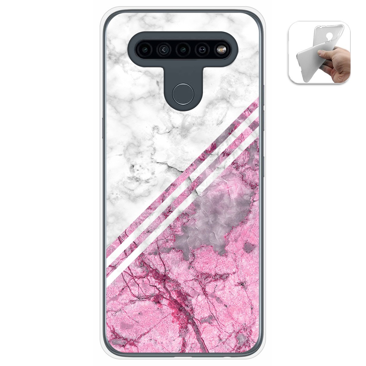 Funda Gel Tpu para Lg K41s / Lg K51s diseño Mármol 03 Dibujos