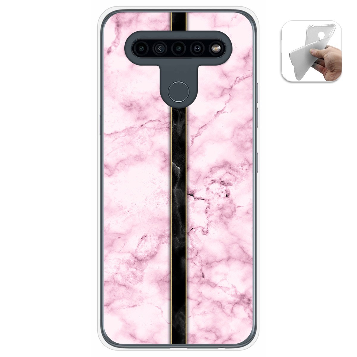 Funda Gel Tpu para Lg K41s / Lg K51s diseño Mármol 04 Dibujos