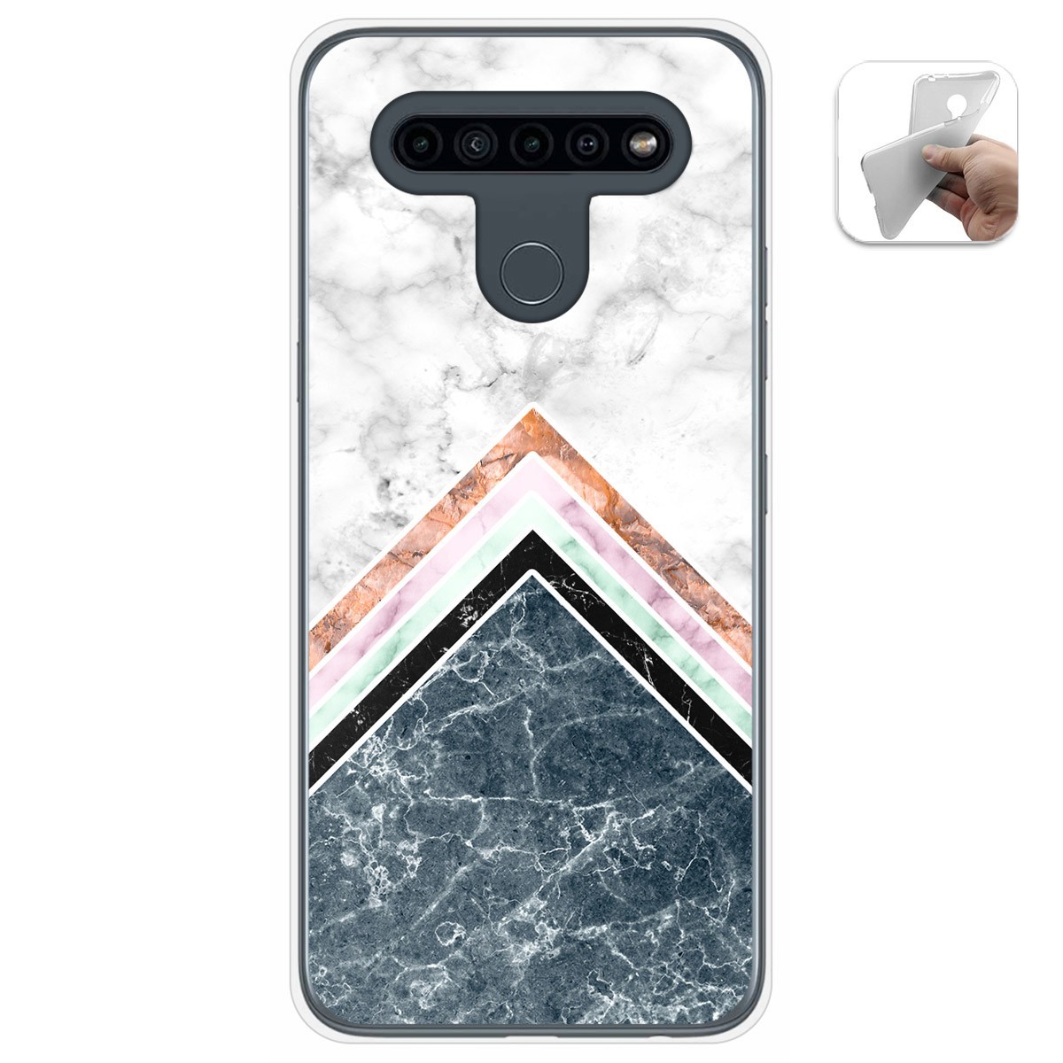 Funda Gel Tpu para Lg K41s / Lg K51s diseño Mármol 05 Dibujos