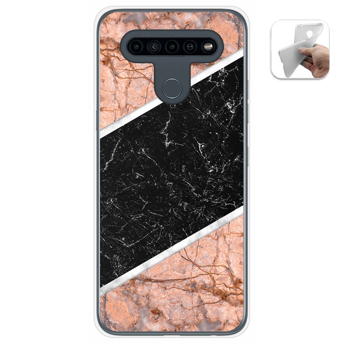 Funda Gel Tpu para Lg K41s / Lg K51s diseño Mármol 07 Dibujos