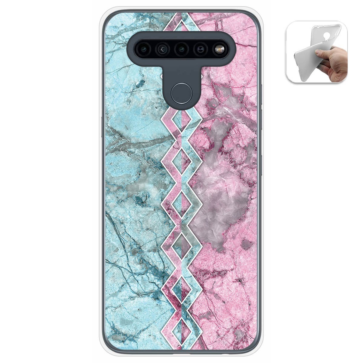 Funda Gel Tpu para Lg K41s / Lg K51s diseño Mármol 08 Dibujos