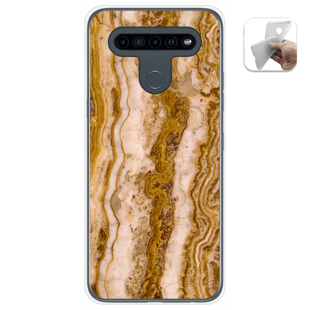 Funda Gel Tpu para Lg K41s / Lg K51s diseño Mármol 10 Dibujos