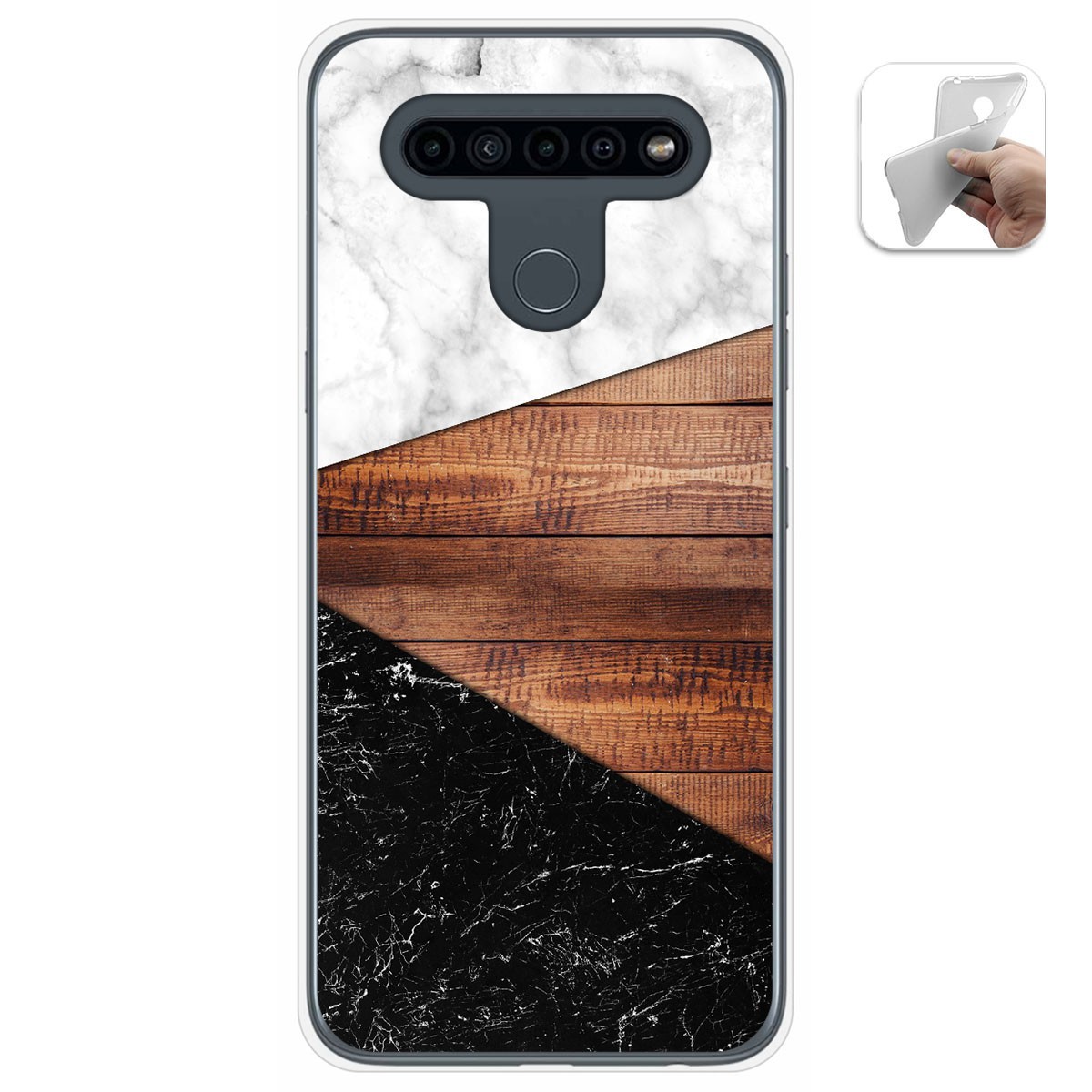Funda Gel Tpu para Lg K41s / Lg K51s diseño Mármol 11 Dibujos