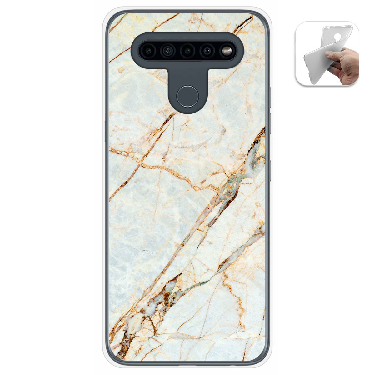 Funda Gel Tpu para Lg K41s / Lg K51s diseño Mármol 13 Dibujos