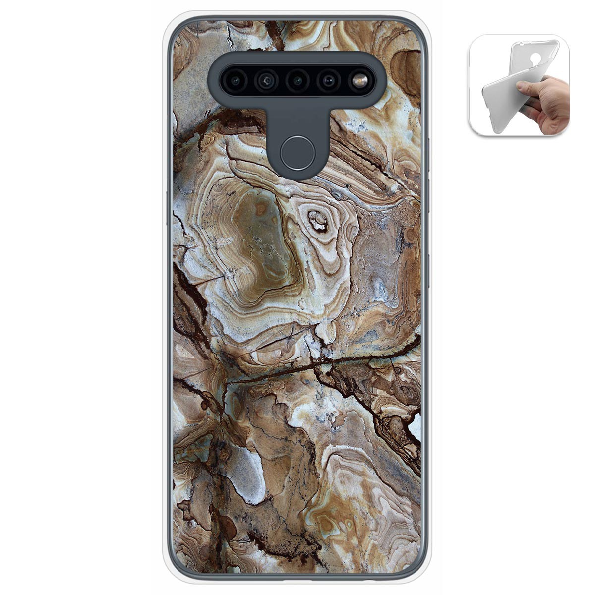 Funda Gel Tpu para Lg K41s / Lg K51s diseño Mármol 14 Dibujos