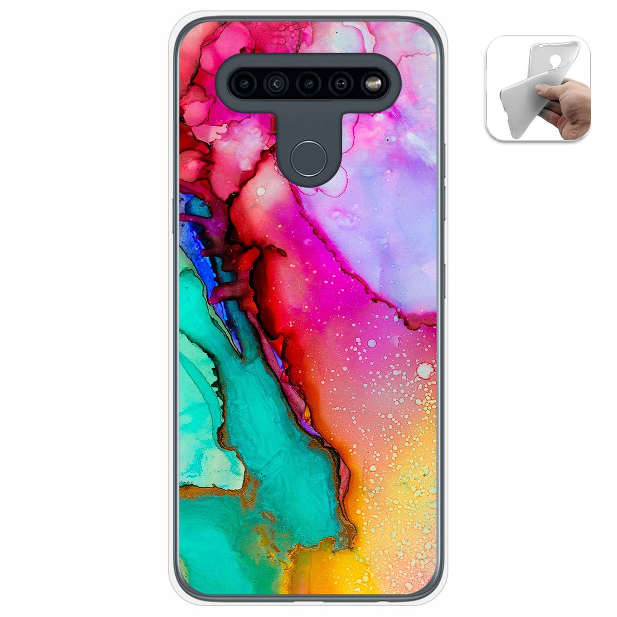 Funda Gel Tpu para Lg K41s / Lg K51s diseño Mármol 15 Dibujos