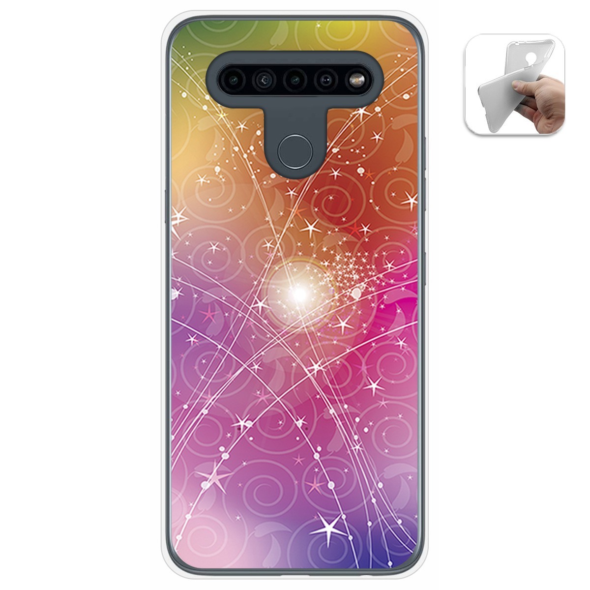 Funda Gel Tpu para Lg K41s / Lg K51s diseño Abstracto Dibujos