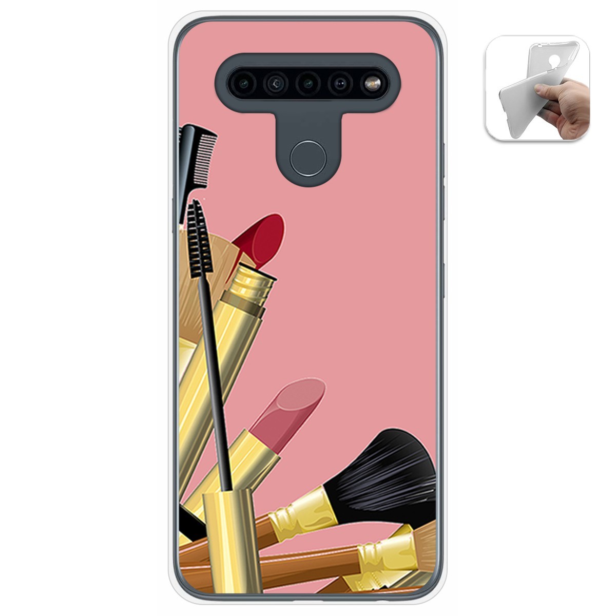 Funda Gel Tpu para Lg K41s / Lg K51s diseño Brochas Dibujos
