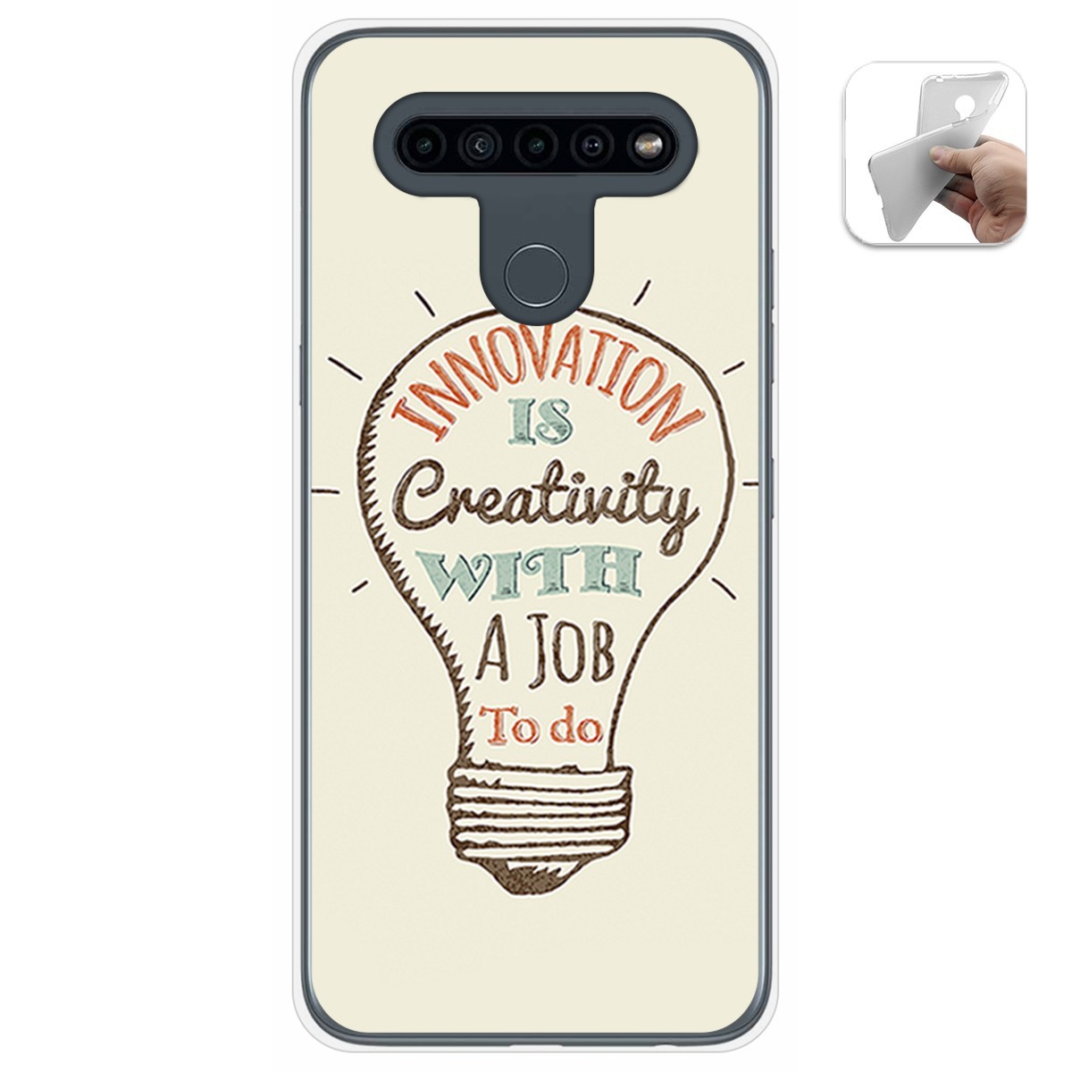 Funda Gel Tpu para Lg K41s / Lg K51s diseño Creativity Dibujos