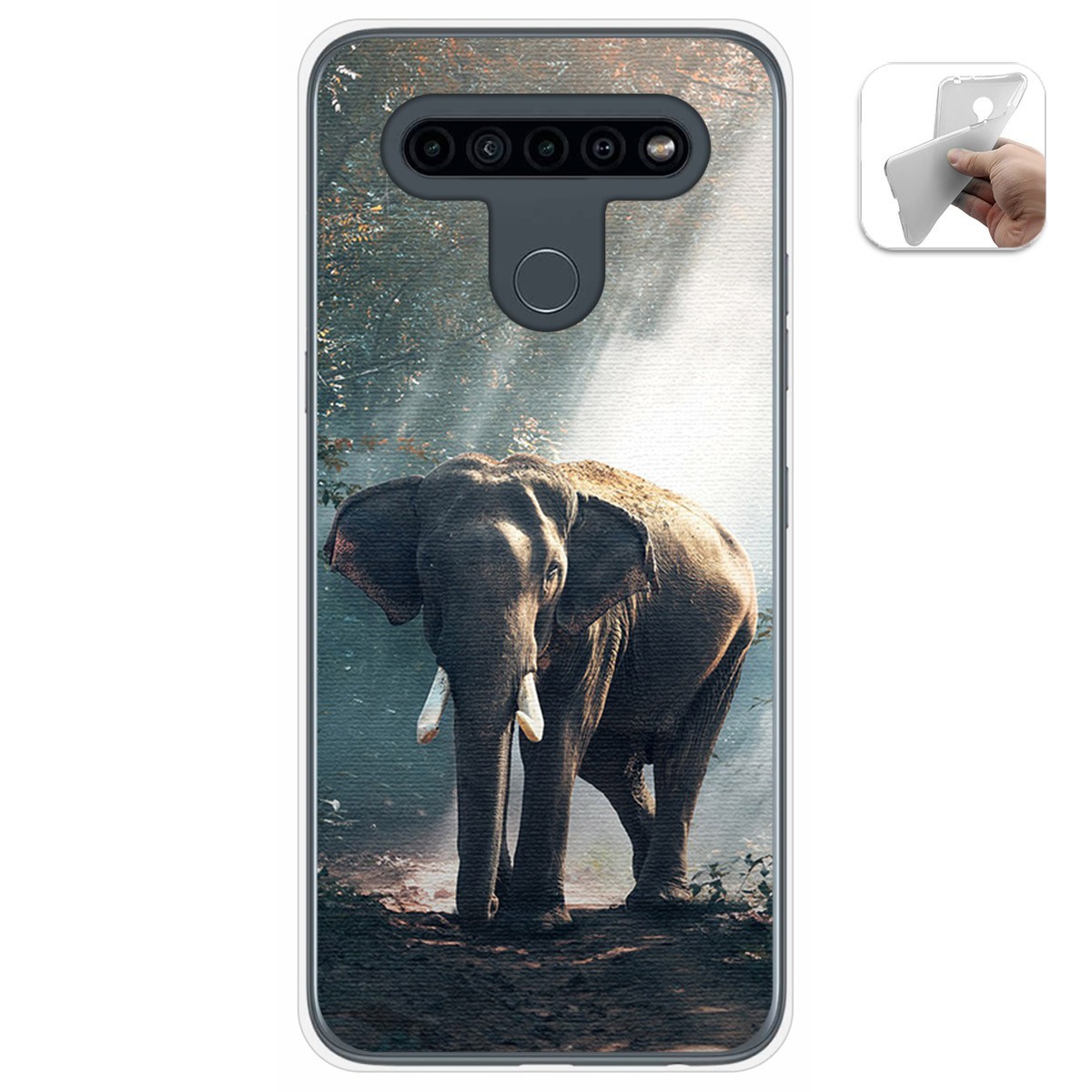 Funda Gel Tpu para Lg K41s / Lg K51s diseño Elefante Dibujos