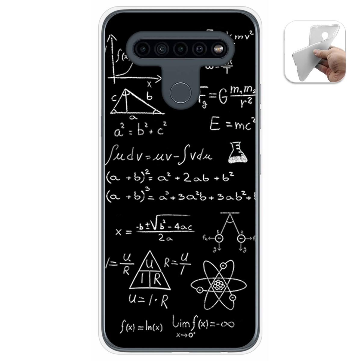 Funda Gel Tpu para Lg K41s / Lg K51s diseño Formulas Dibujos