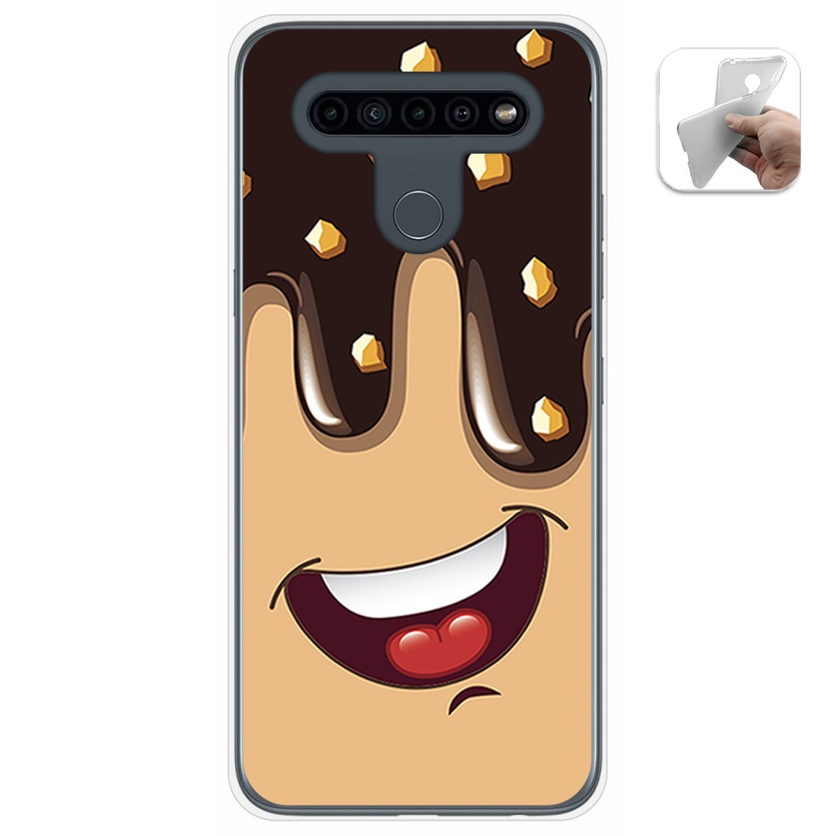 Funda Gel Tpu para Lg K41s / Lg K51s diseño Helado Chocolate Dibujos
