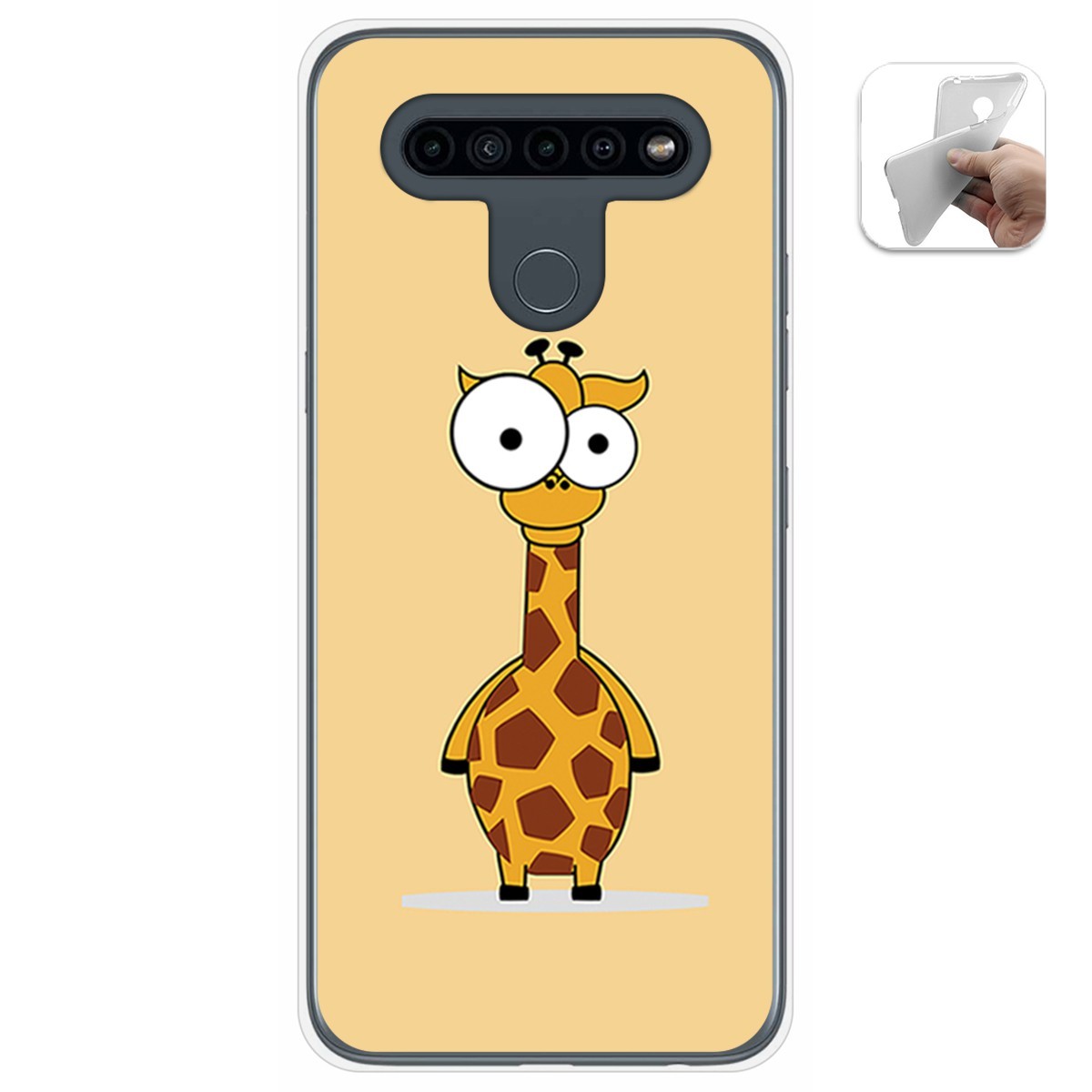 Funda Gel Tpu para Lg K41s / Lg K51s diseño Jirafa Dibujos
