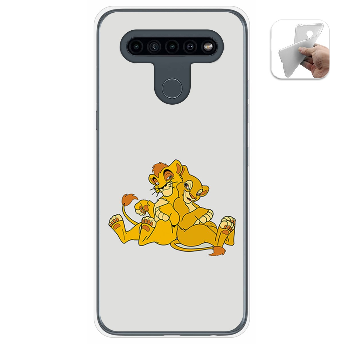 Funda Gel Tpu para Lg K41s / Lg K51s diseño Leones Dibujos