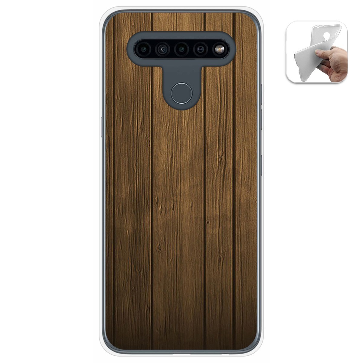 Funda Gel Tpu para Lg K41s / Lg K51s diseño Madera Dibujos