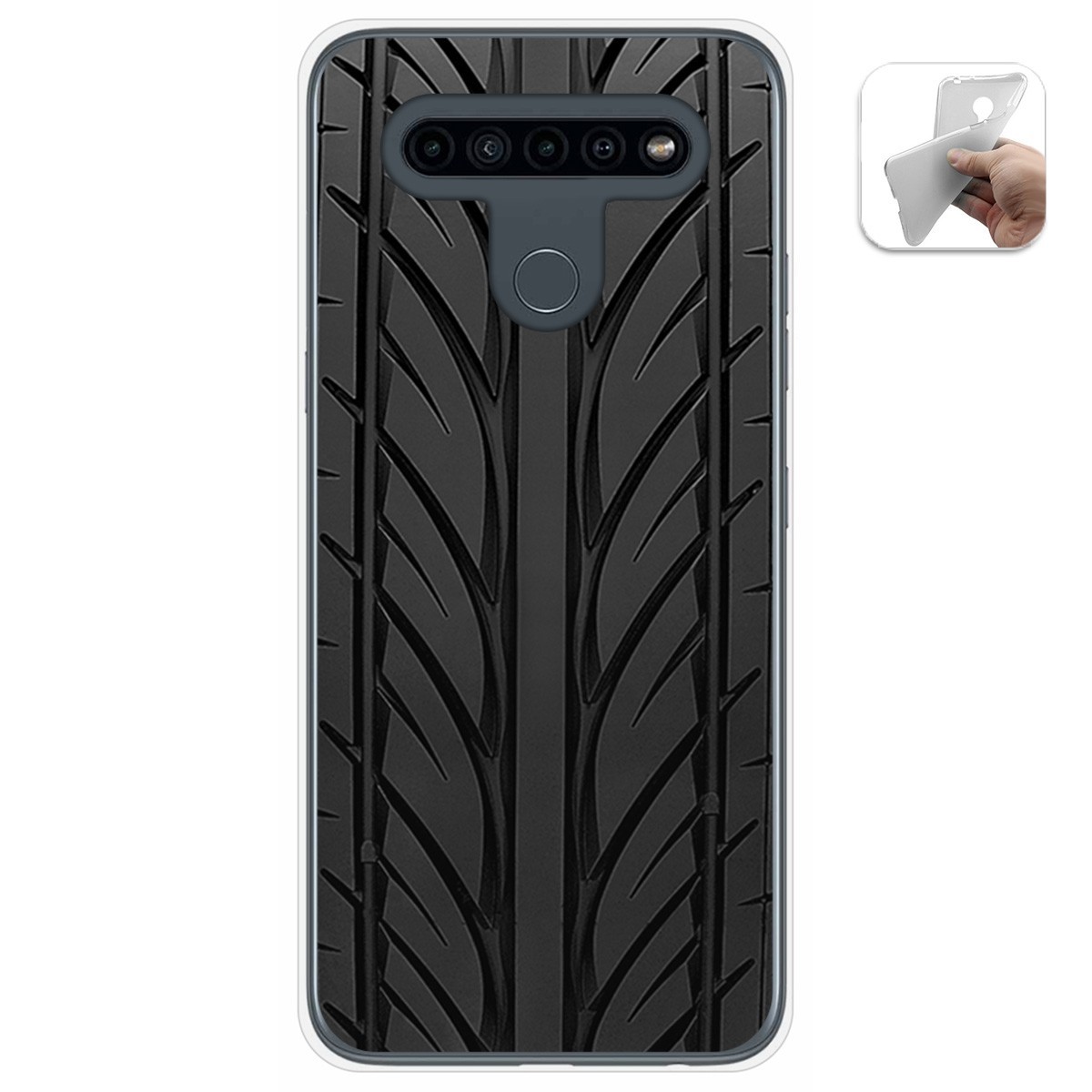 Funda Gel Tpu para Lg K41s / Lg K51s diseño Neumatico Dibujos