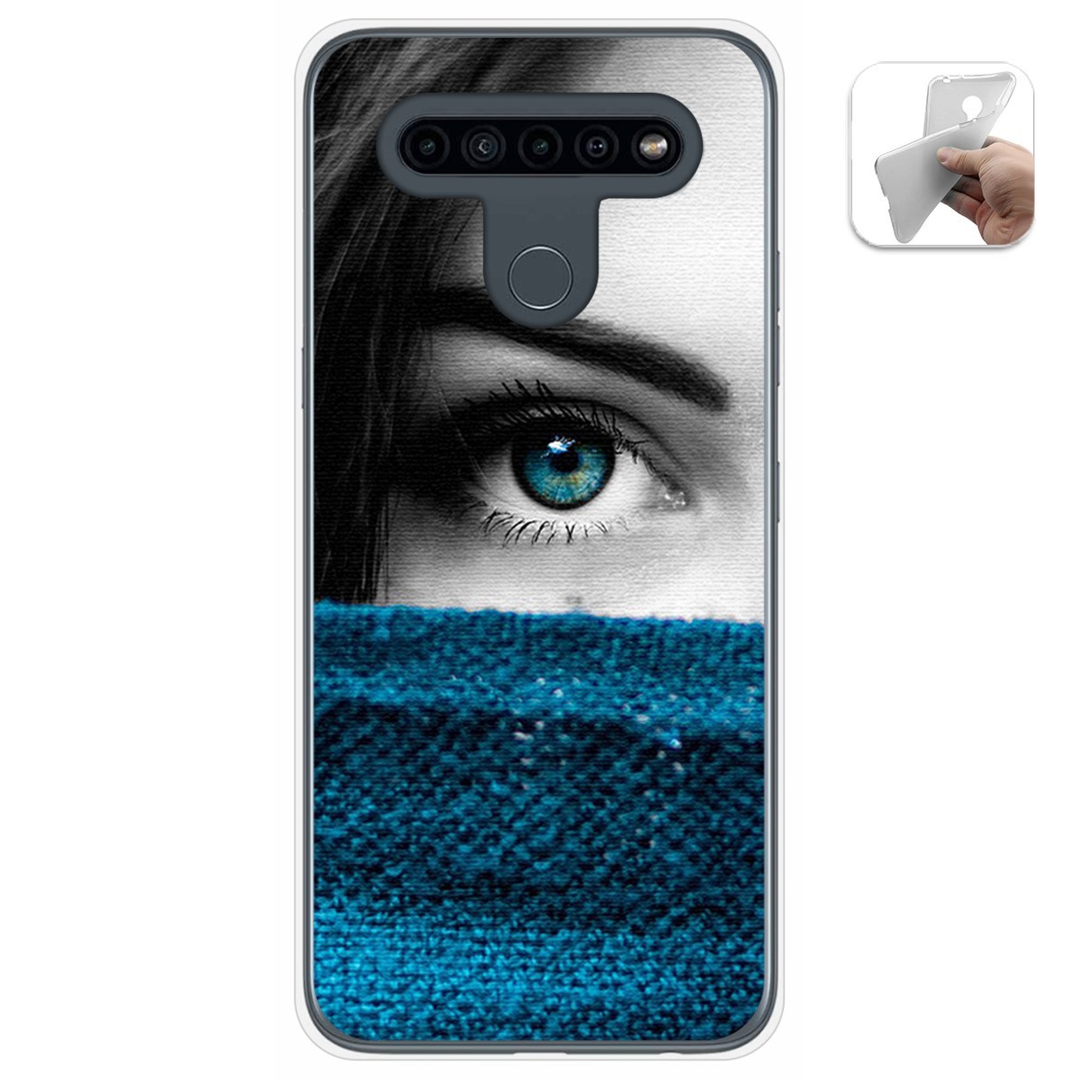 Funda Gel Tpu para Lg K41s / Lg K51s diseño Ojo Dibujos