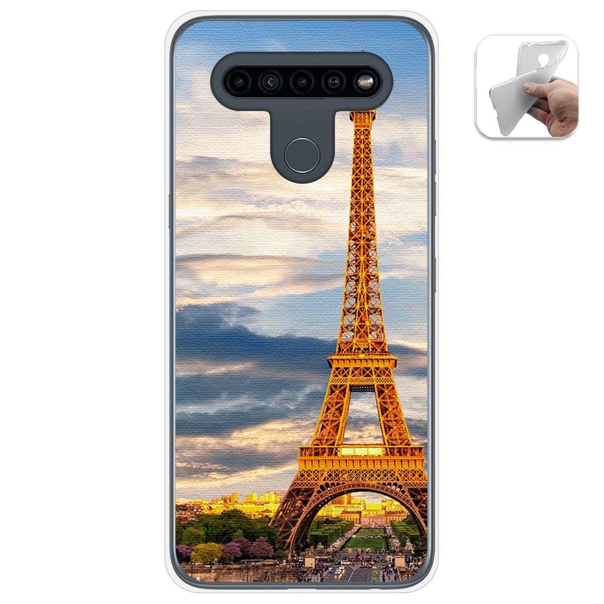 Funda Gel Tpu para Lg K41s / Lg K51s diseño Paris Dibujos