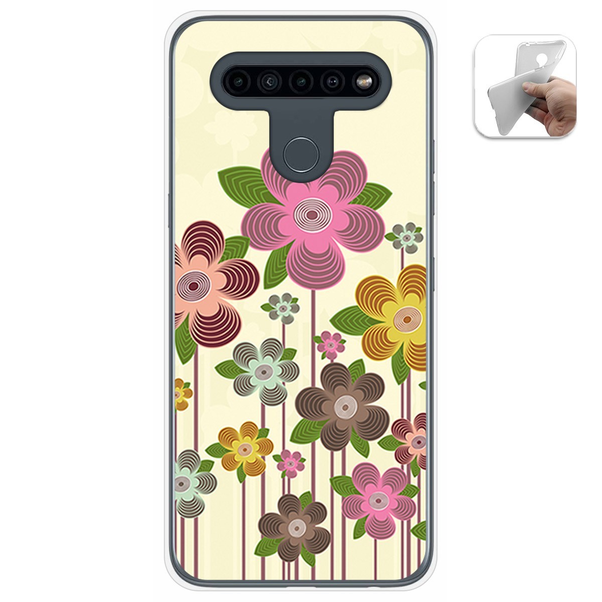 Funda Gel Tpu para Lg K41s / Lg K51s diseño Primavera En Flor Dibujos