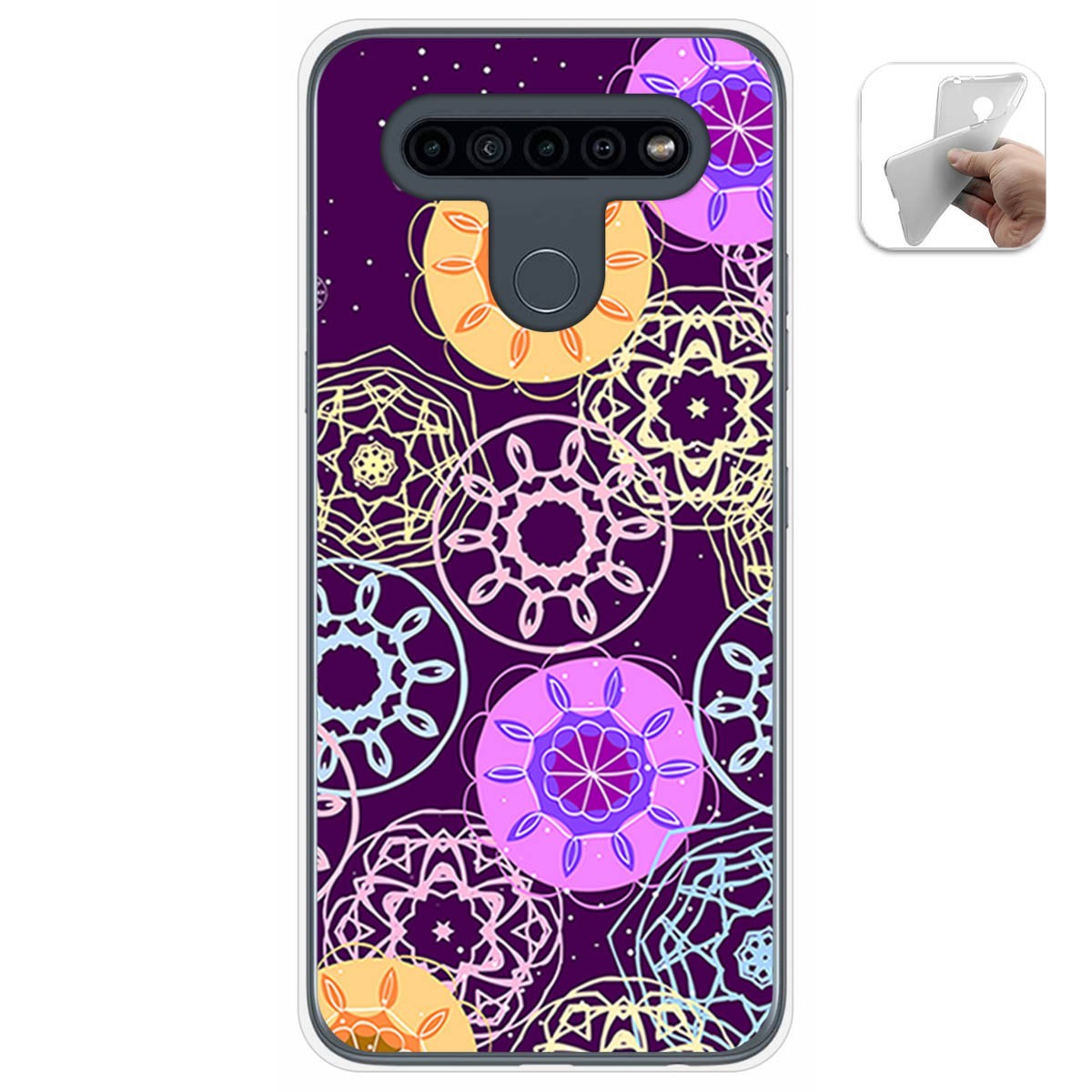 Funda Gel Tpu para Lg K41s / Lg K51s diseño Radial Dibujos