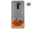 Funda Gel Transparente para Xiaomi Redmi 9 diseño Bufalo Dibujos
