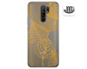 Funda Gel Transparente para Xiaomi Redmi 9 diseño Hojas Dibujos
