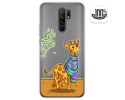 Funda Gel Transparente para Xiaomi Redmi 9 diseño Jirafa Dibujos