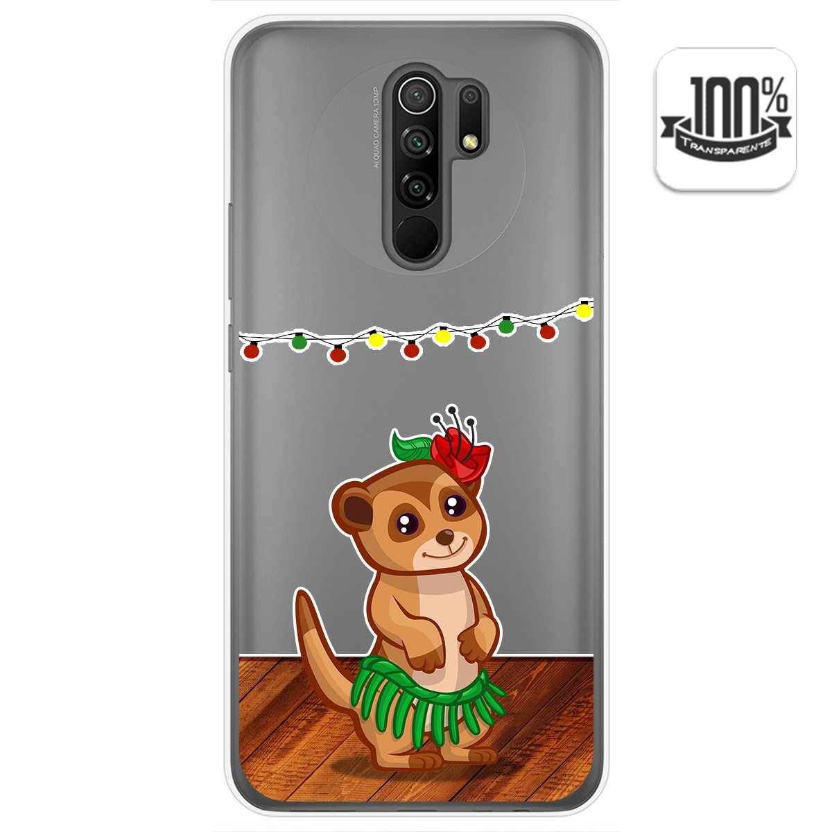 Funda Gel Transparente para Xiaomi Redmi 9 diseño Suricata Dibujos