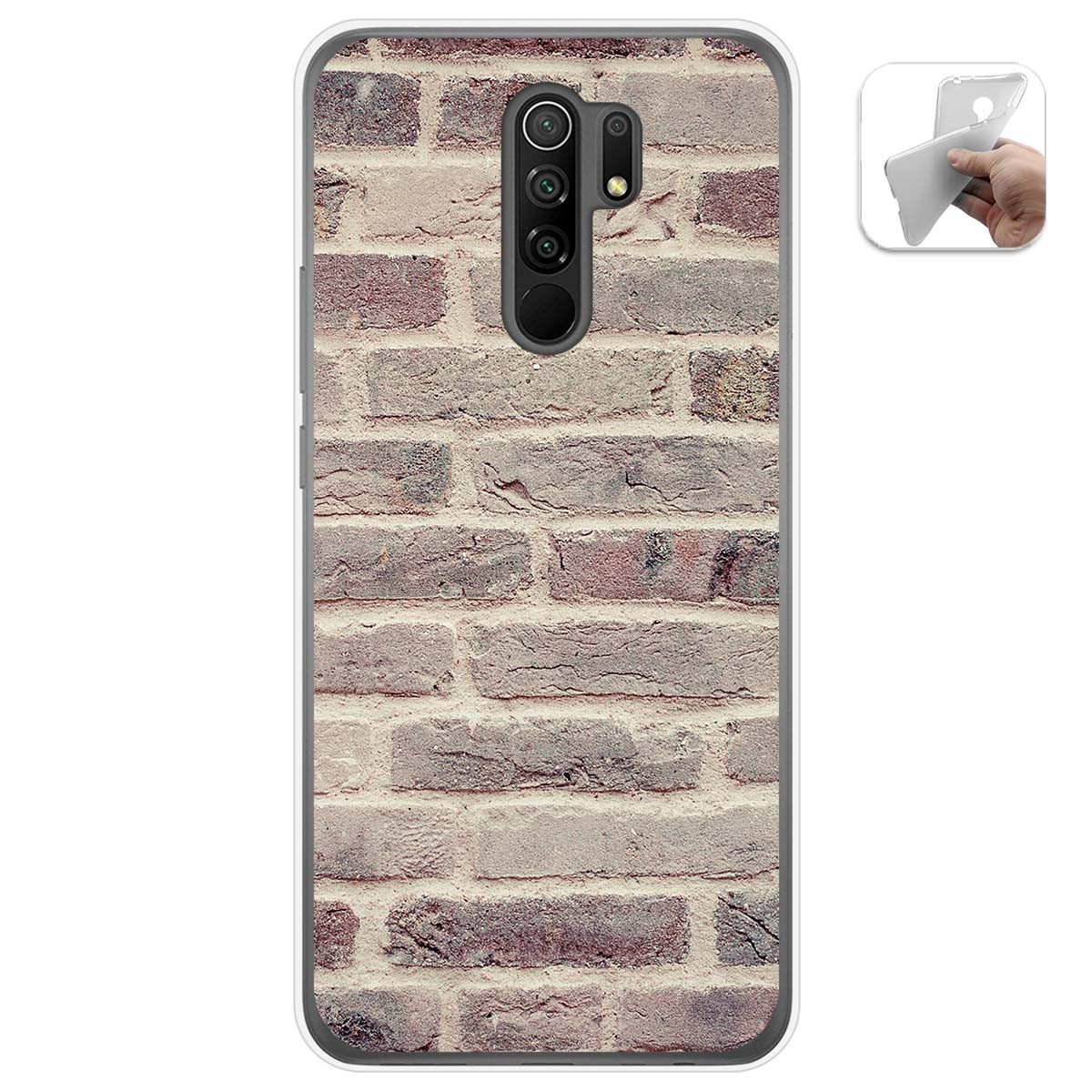 Funda Gel Tpu para Xiaomi Redmi 9 diseño Ladrillo 01 Dibujos