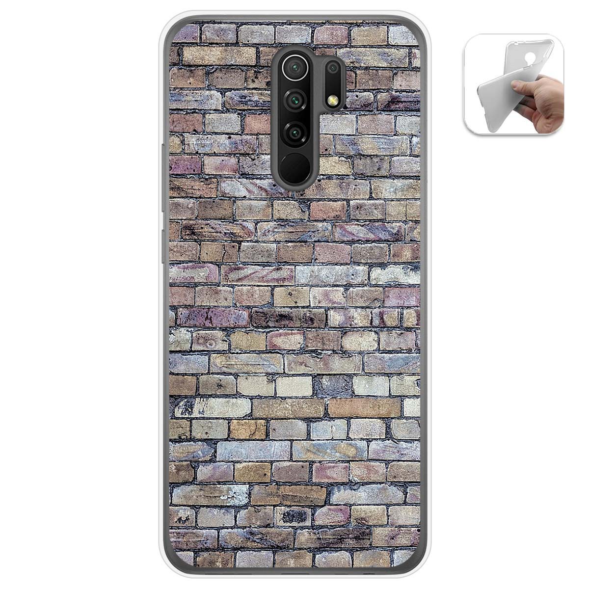 Funda Gel Tpu para Xiaomi Redmi 9 diseño Ladrillo 02 Dibujos