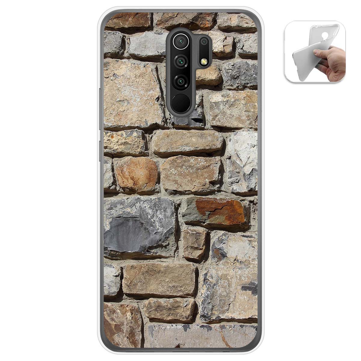 Funda Gel Tpu para Xiaomi Redmi 9 diseño Ladrillo 03 Dibujos