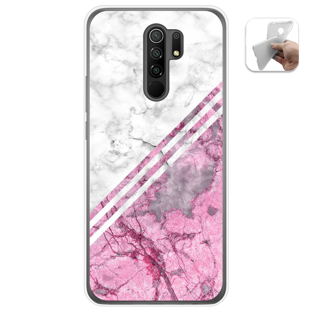 Funda Gel Tpu para Xiaomi Redmi 9 diseño Mármol 03 Dibujos