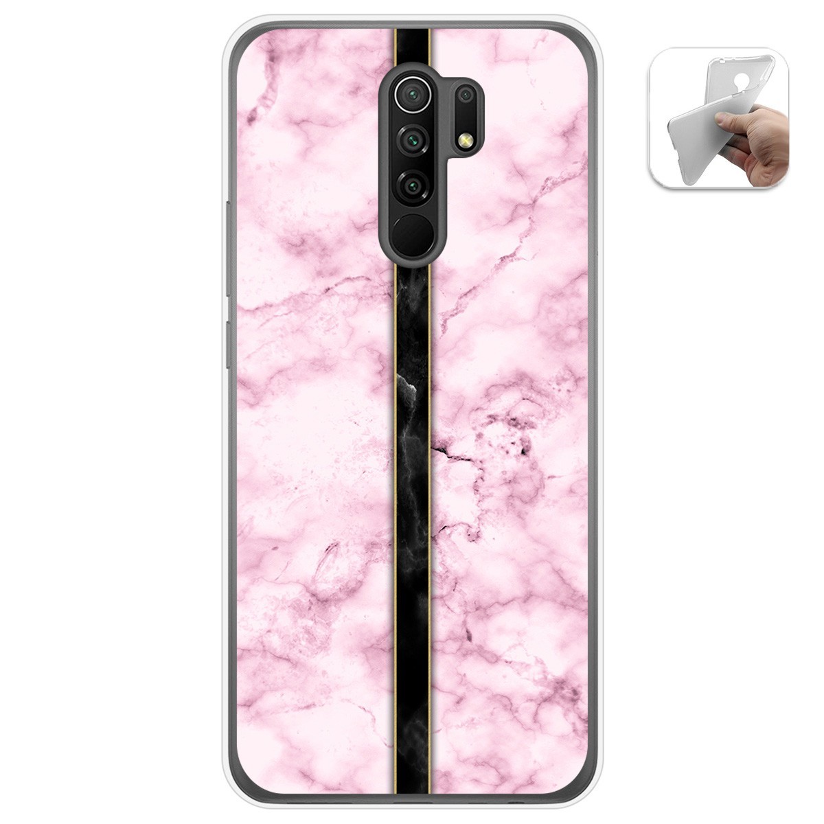 Funda Gel Tpu para Xiaomi Redmi 9 diseño Mármol 04 Dibujos