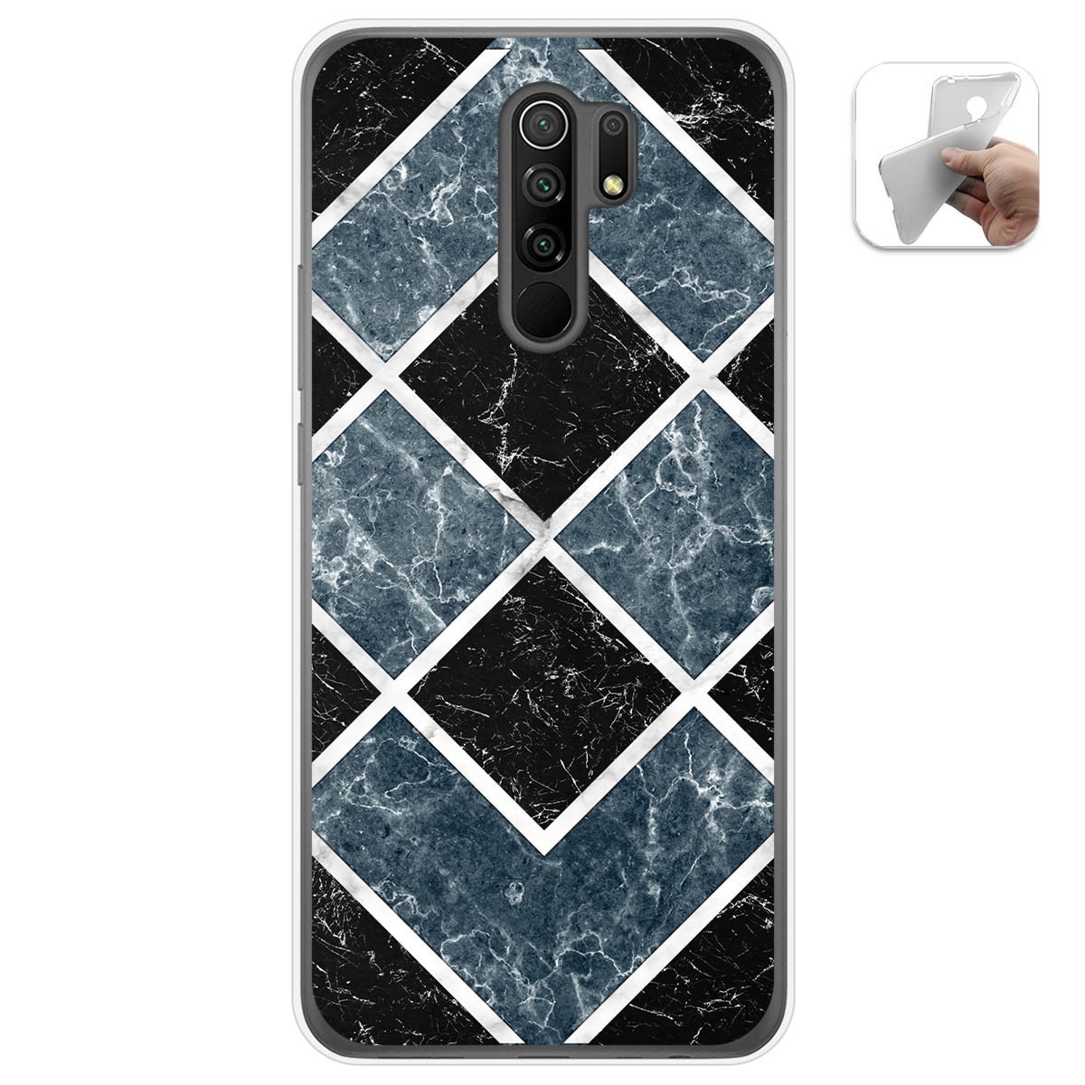 Funda Gel Tpu para Xiaomi Redmi 9 diseño Mármol 06 Dibujos