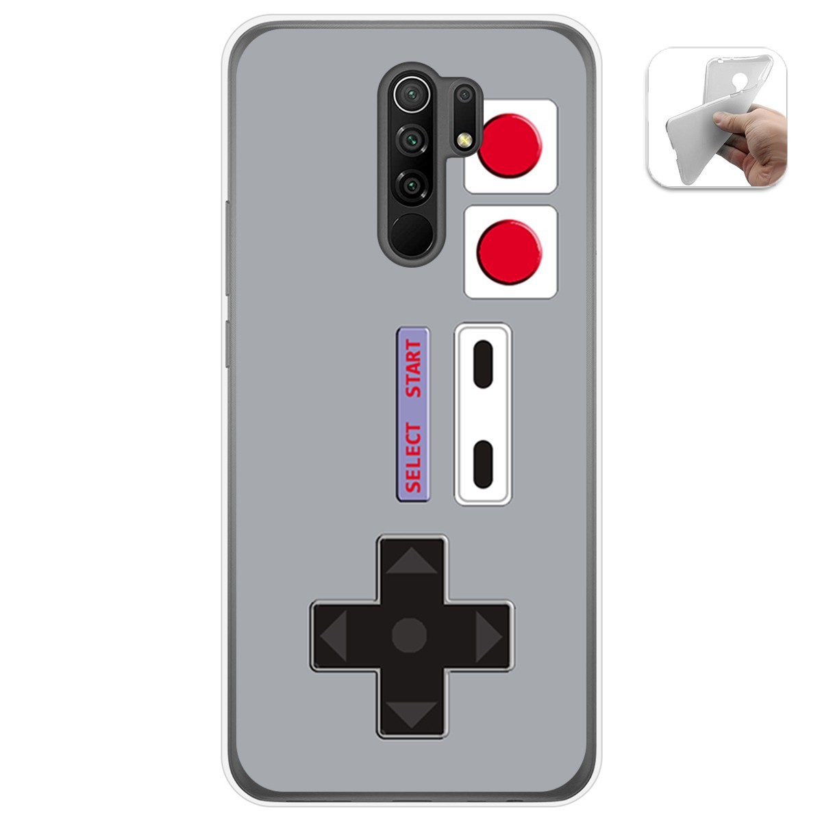 Funda Gel Tpu para Xiaomi Redmi 9 diseño Consola Dibujos