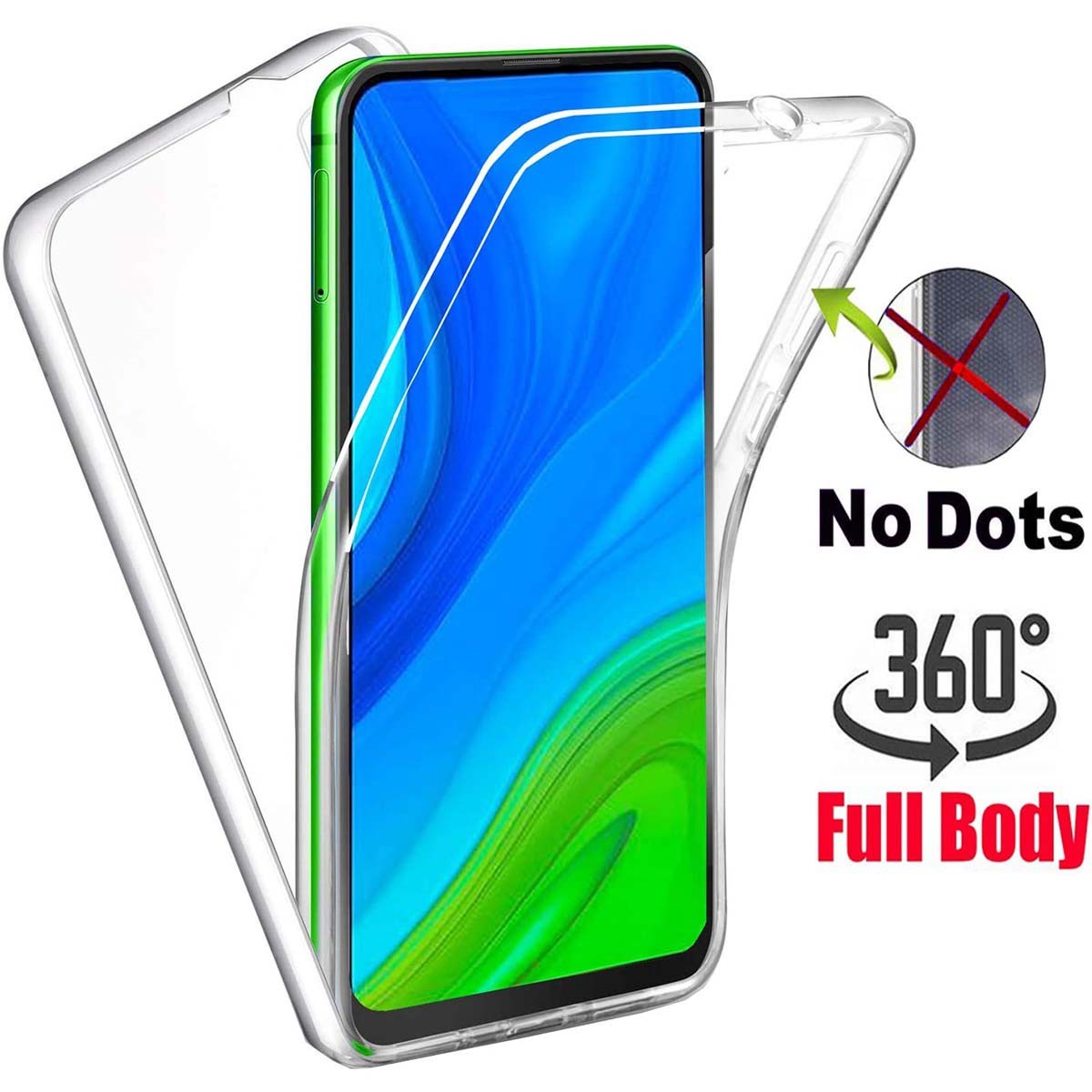 Funda Completa Transparente Pc + Tpu Full Body 360 para Huawei P Smart Pro