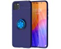 Funda Magnetica Soporte con Anillo Giratorio 360 para Huawei Y5p Azul