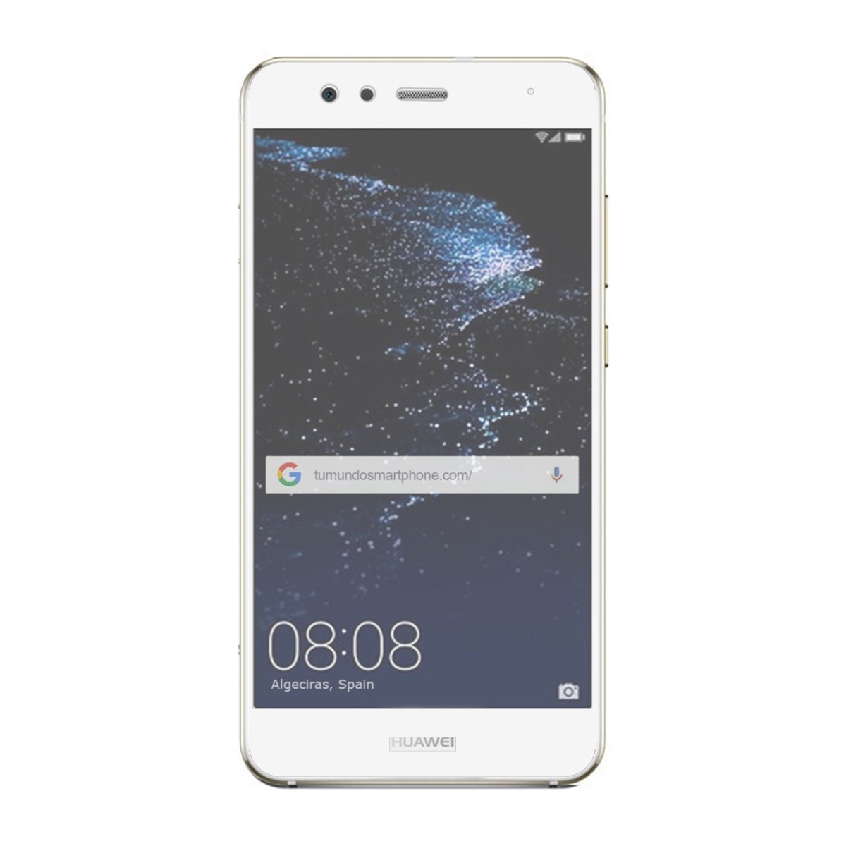 Protector Cristal Templado Frontal Completo Blanco para Huawei P10 Lite Vidrio