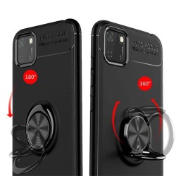 Funda Magnetica Soporte con Anillo Giratorio 360 para Huawei Y5p Negra 2