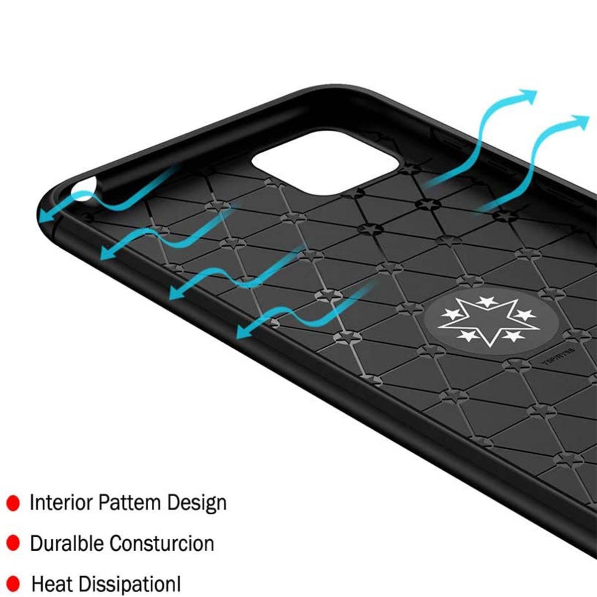 Funda Magnetica Soporte con Anillo Giratorio 360 para Huawei Y5p Negra