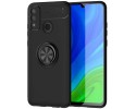 Funda Magnetica Soporte con Anillo Giratorio 360 para Huawei Y6p Negra
