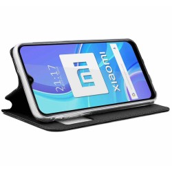 Funda Libro Soporte con Ventana para Xiaomi Redmi 9 color Negra 2