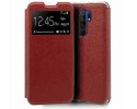 Funda Libro Soporte con Ventana para Xiaomi Redmi 9 color Roja